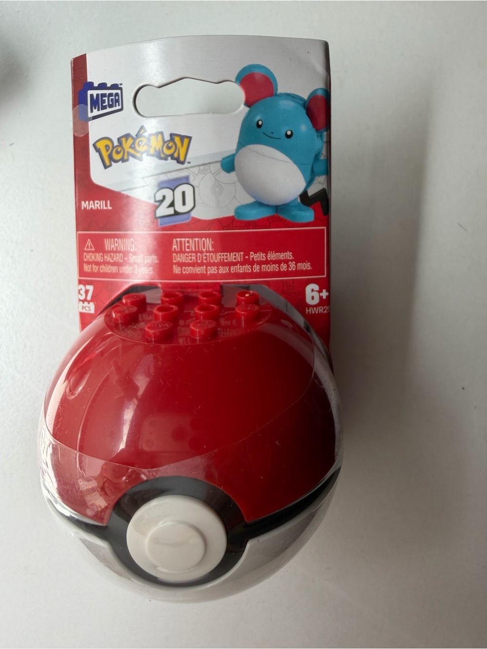 Mega Pokemon Marill Poké Ball Building Set